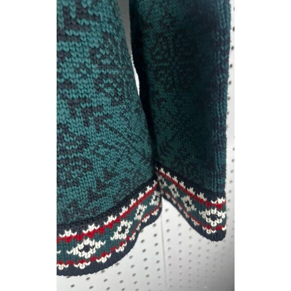 L.L Bean Fair Isle cardigan sweater - Picture 6 of 7